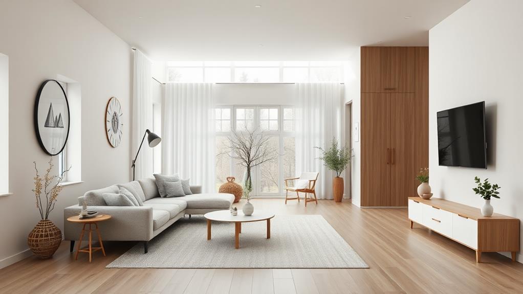 minimalistinen skandinaavinen sisustus