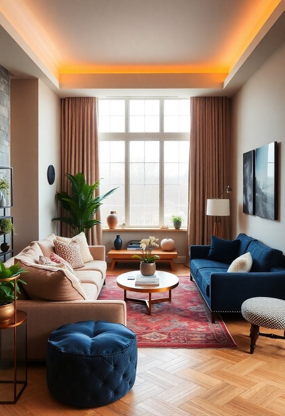 balance colors and textures